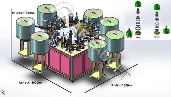 RTAF-CA003-H- เครื่องประกอบแบบอัตโนมัติสปูลเครือข่ายระบายน้ําสูง
